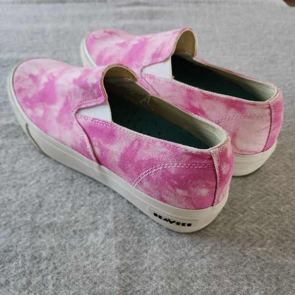 SeaVees Womens Slip On Pink Tye Dye Platform Chunky Style Shoes 8.5 - Picture 5 of 9